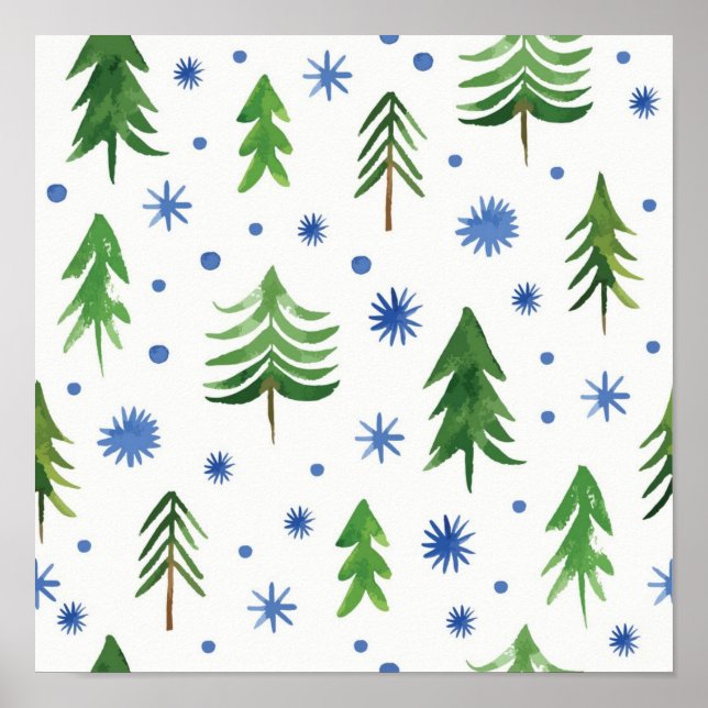 Christmas tree pattern poster (Front)