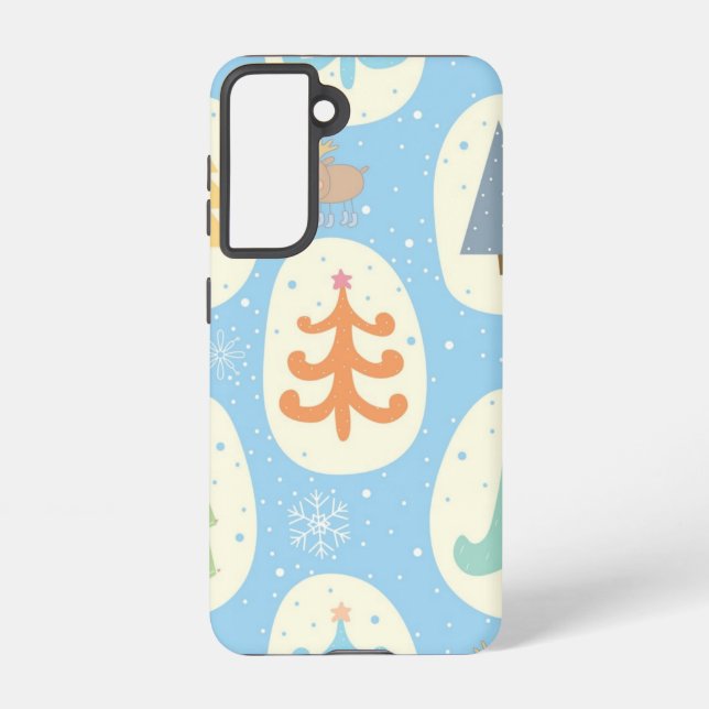 Christmas tree pattern samsung galaxy s21 case (Back)