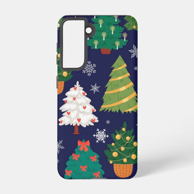 Christmas tree pattern samsung galaxy s21 case (Back)