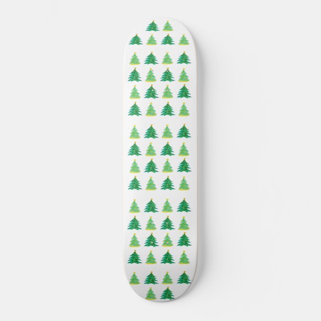Christmas Tree Pattern Skateboard (Front)