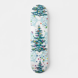 Christmas tree pattern skateboard