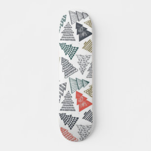 Christmas tree pattern skateboard