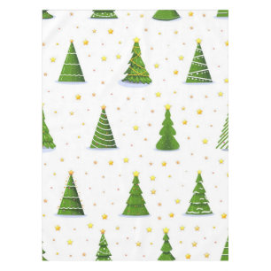 Christmas tree pattern tablecloth