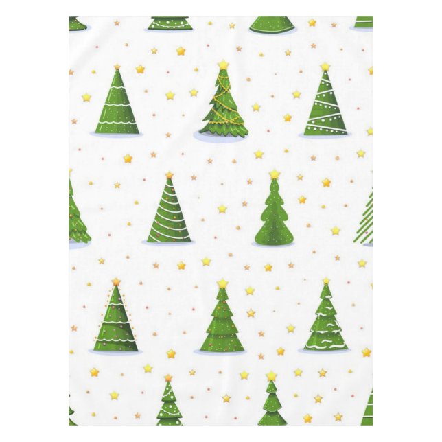 Christmas tree pattern tablecloth (Front)