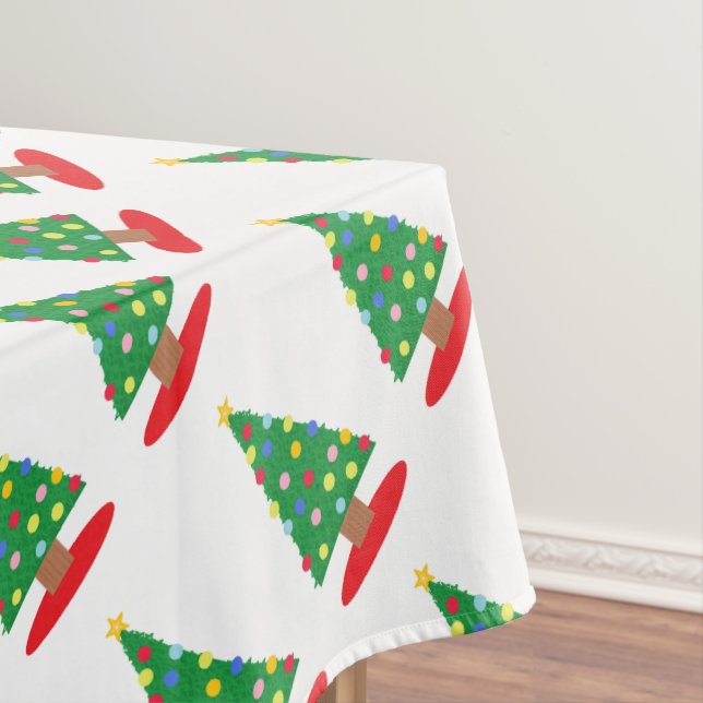 Christmas Tree Pattern Tablecloth (In Situ)