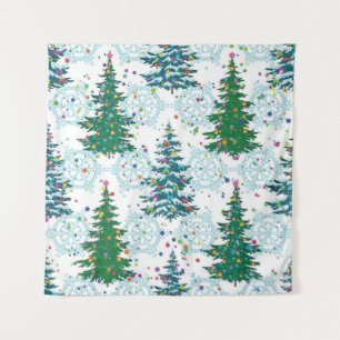 Christmas tree pattern tapestry