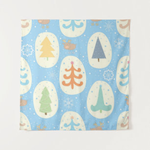 Christmas tree pattern tapestry