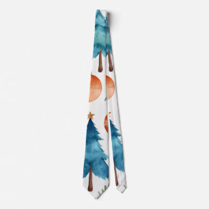 Christmas Tree Pattern Tie