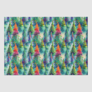 Christmas tree pattern tissue paper