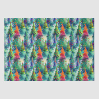 Christmas tree pattern tissue paper