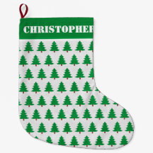 Christmas Tree Pattern with Custom Name