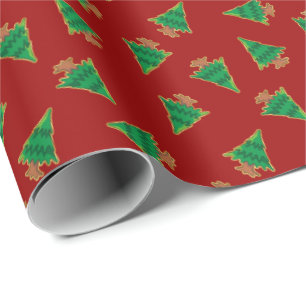 Christmas Tree Pattern Wrapping Paper
