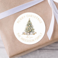 Christmas Tree Personalised Gift And Envelope
