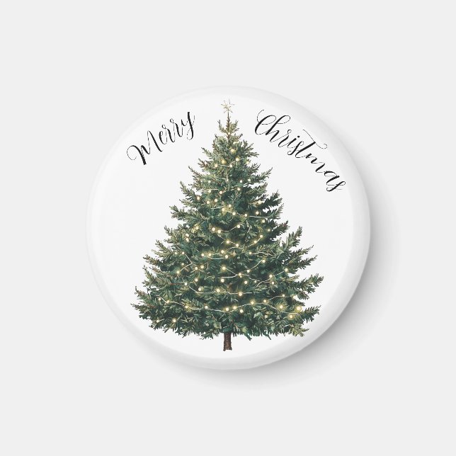 Christmas Tree Personalised  Magnet (Front)