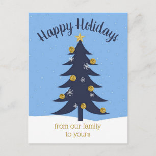 Christmas Tree Personalised Postcard