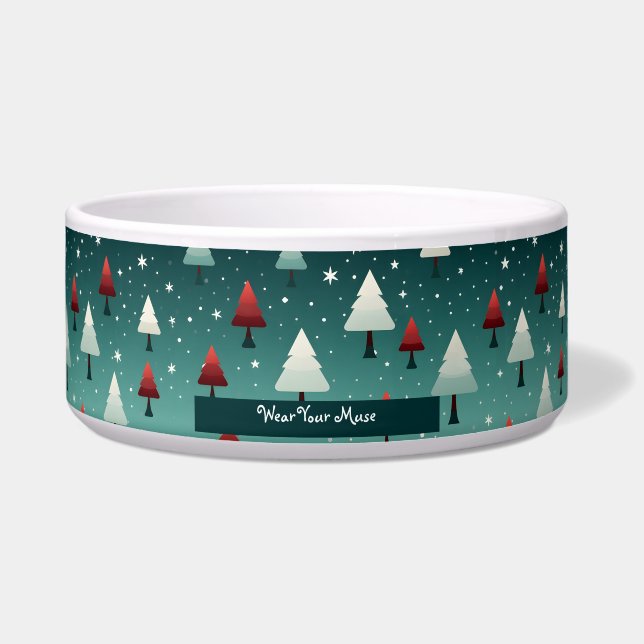 Christmas Tree Pet Bowl (Front)