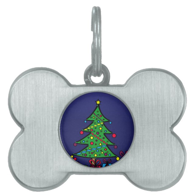 Christmas tree pet ID tag (Front)