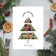 Christmas Tree Photo Collage Holiday Card