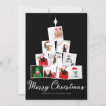 Christmas Tree Photo Collage Personalised Holiday Card<br><div class="desc">Christmas Tree Photo Collage Personalised flat greeting cards from Ricaso - easy upload your own photographs to this customisable holiday card</div>