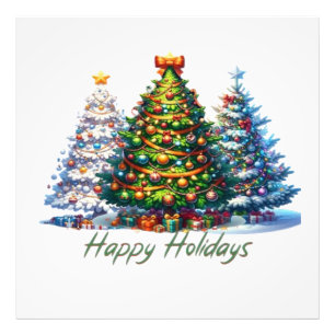 Christmas tree photo print