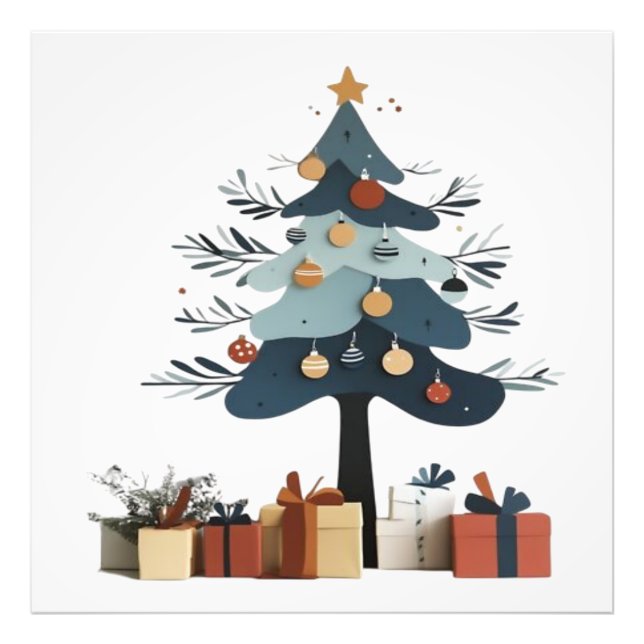 Christmas tree  photo print (Front)