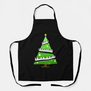 Christmas Tree Piano Teacher Gift Apron