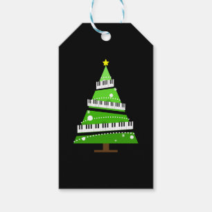 Christmas Tree Piano Teacher Gift Tags
