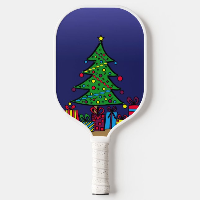 Christmas tree pickleball paddle (Front)