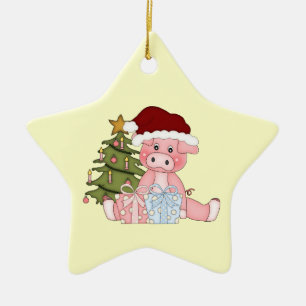 Christmas Tree Piggy Ornament