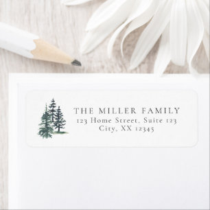 Christmas Tree   Pine tree Return Address Label