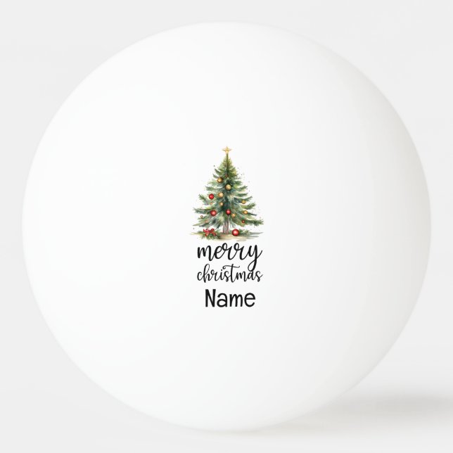 Christmas Tree  Ping Pong Ball (Front)