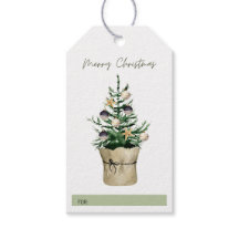 Christmas Tree Plant Gift Tag