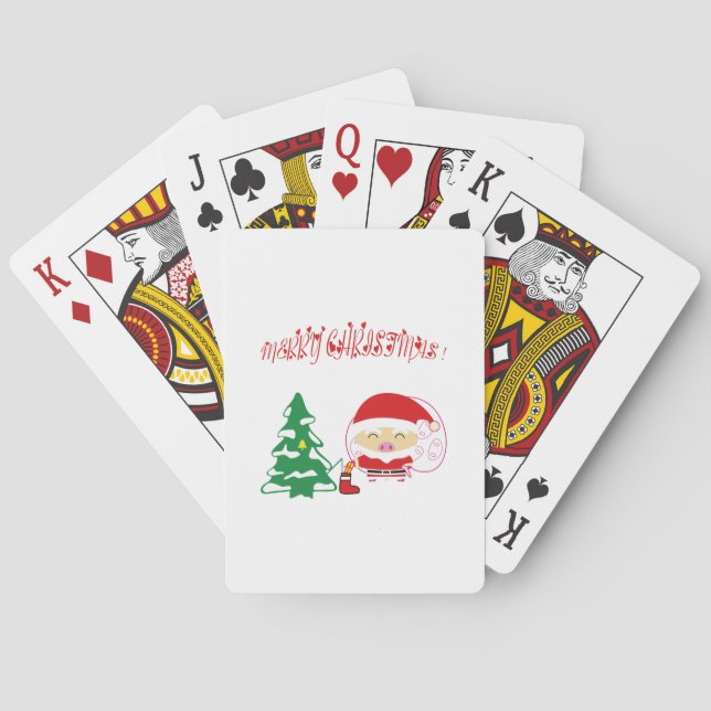 Christmas tree playing cards (Back)