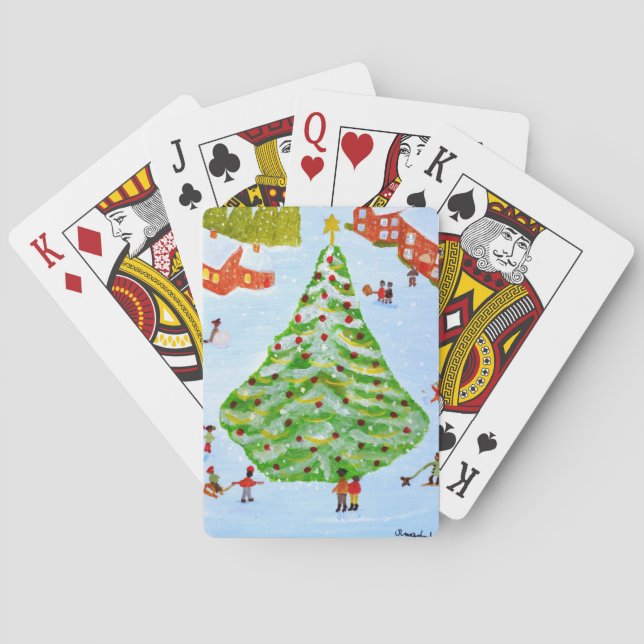 Christmas Tree Playing Cards (Back)