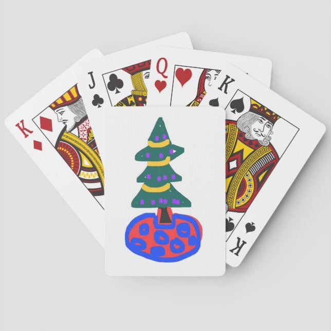 Christmas Tree Playing Cards (Back)