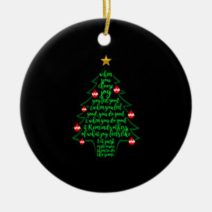 Christmas Tree Poem - Christmas Family Ceramic Ornament