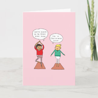 Christmas Tree Pose | Funny Yoga Christmas Card