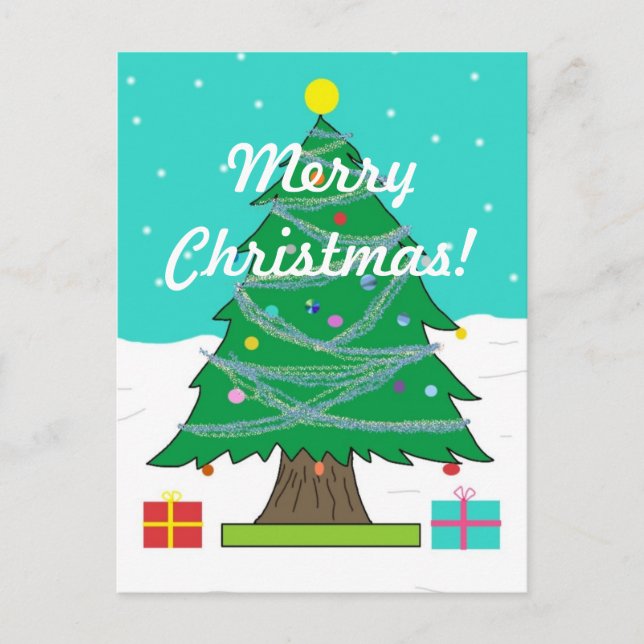 Christmas Tree postcard (Front)
