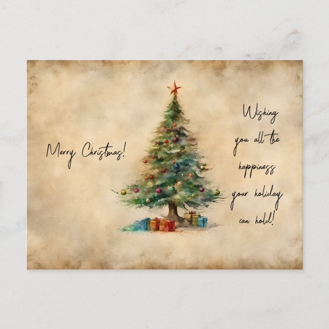 Christmas tree  postcard (Front)