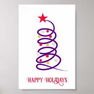 Christmas tree poster