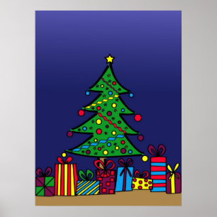 Christmas tree poster