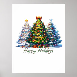 Christmas tree poster