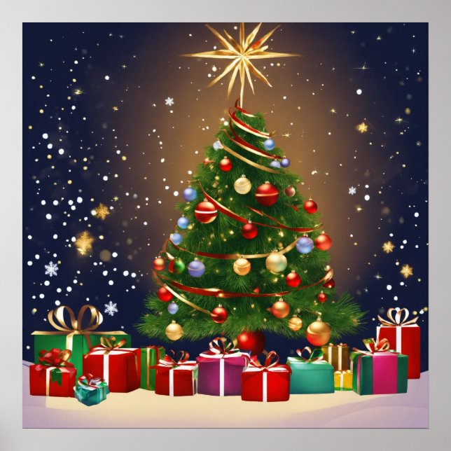 Christmas tree poster paper (Front)