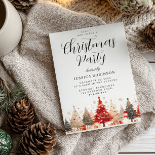 Christmas Tree & Presents All Event Xmas Party  Invitation