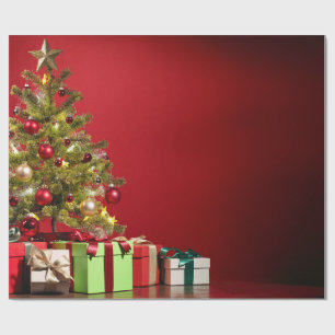 Christmas Tree & Presents Wrapping Paper