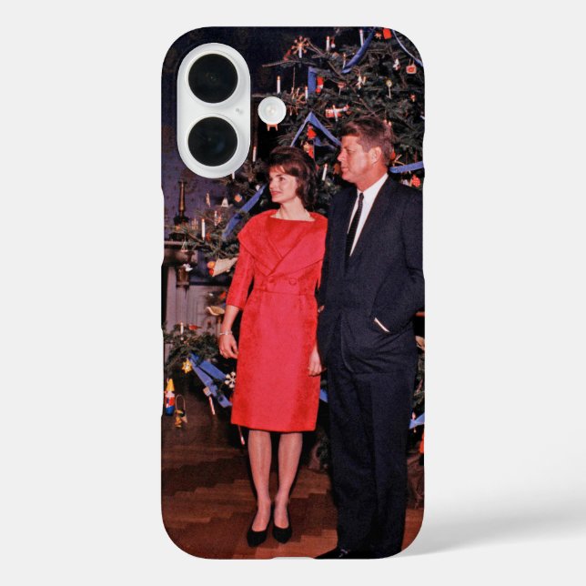 Christmas Tree President John Kennedy & Jacqueline Case-Mate iPhone Case (Back)
