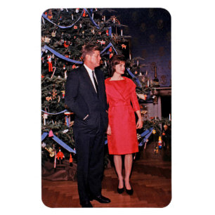 Christmas Tree President John Kennedy & Jacqueline Magnet