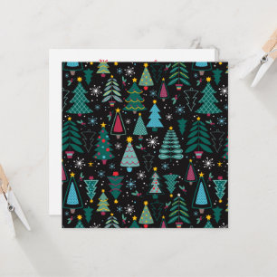 Christmas Tree Print Invitation Customisable