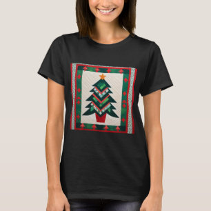 Christmas Tree Quilting & Sewing Machine Lover T-Shirt