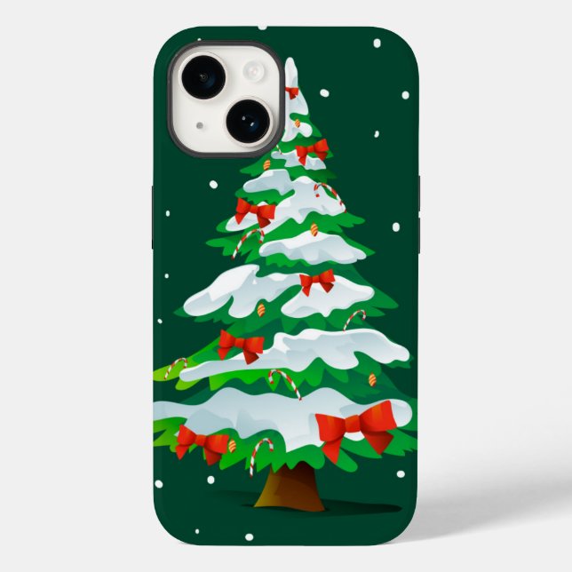 Christmas Tree Red Bows Case-Mate iPhone Case (Back)